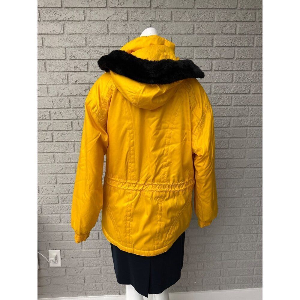 Jeunesse by Couloir Women Yellow Detachable Hoodie Winter Ski Jacket Size 12 - Picture 2 of 12
